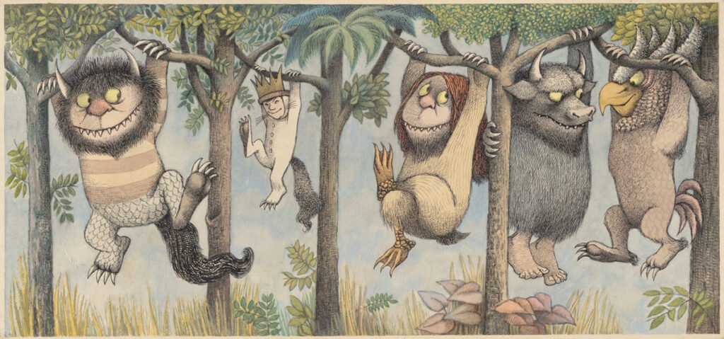 "Where the Wild Things Are" using Maurice Sendak